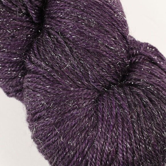 Julie Asselin Stella Yarn Merino Wool Stellina Yarn Sparkling Concord Purple - Picture 2 of 4